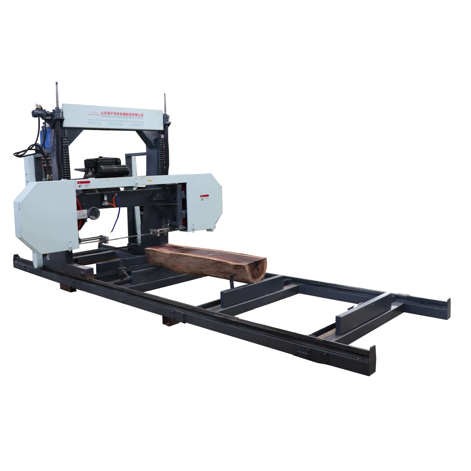 portable horizontal sawmill with diesel power